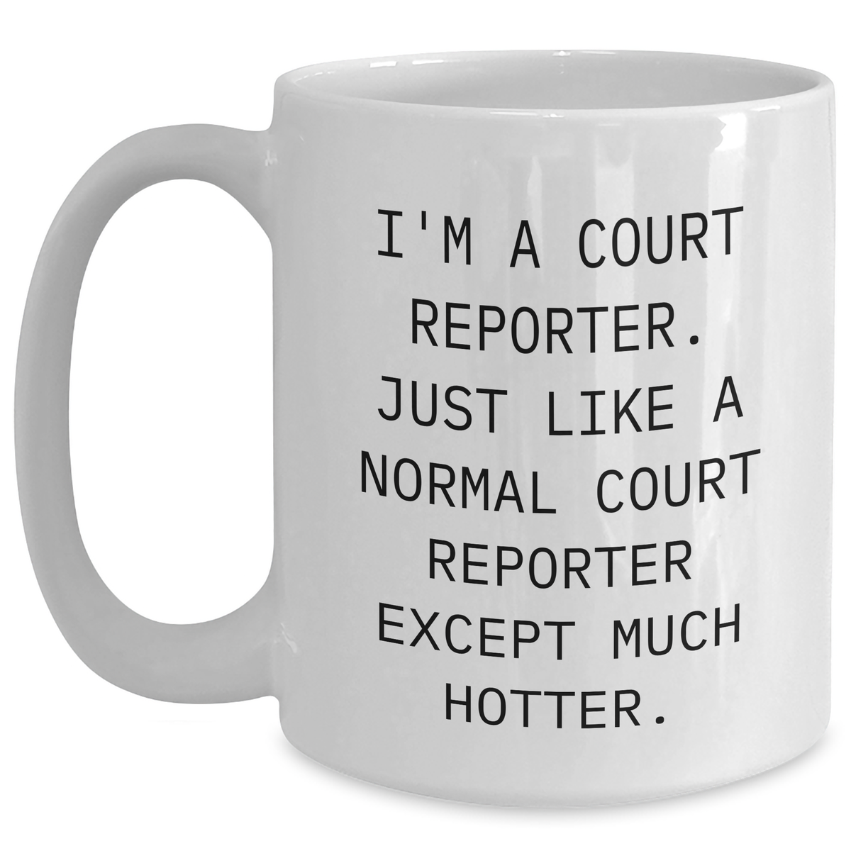 Funny Court Reporter Gifts, I'm A Court Reporter. White Coffee Mug for Mother's Day, Gifts from Family to Court Reporter - Main