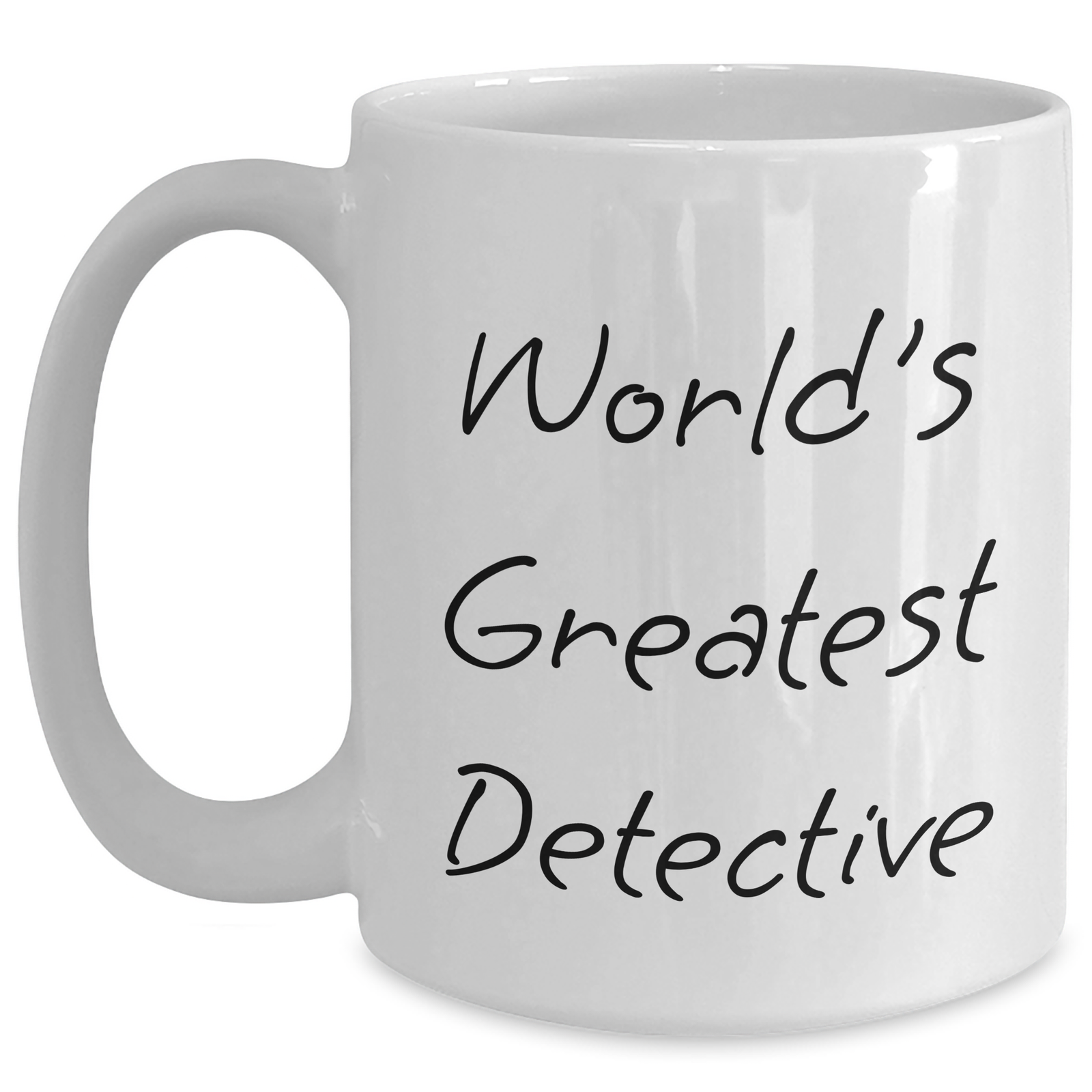 Funny World's Greatest Detective White Coffee Mugs for Detective Fans Gifts from Friends on Mother's Day - Main