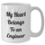 Funny Engineer Gifts from Men, Unique White Coffee Mugs for Dads on Father's Day - My Heart Belongs To An Engineer - Additional