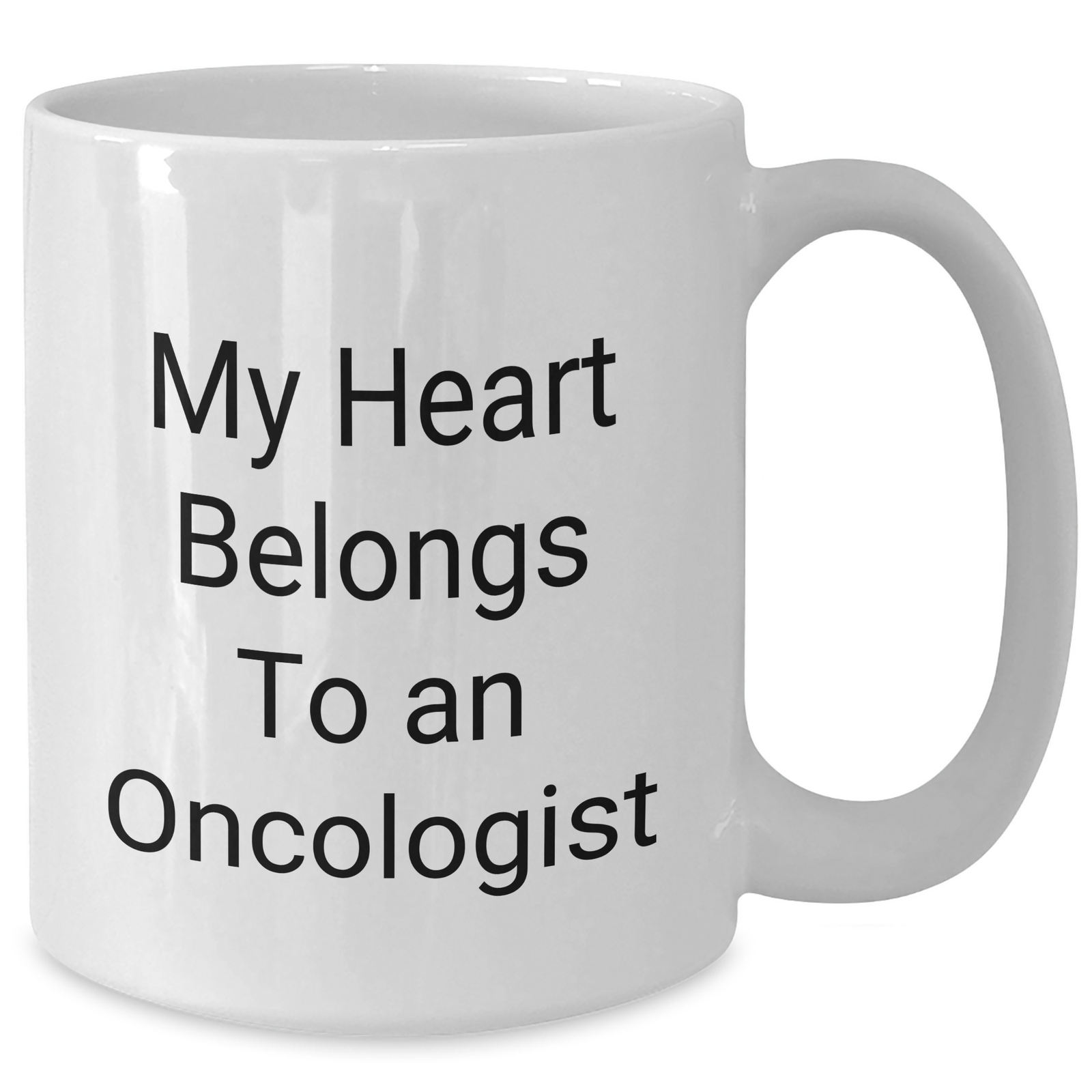 Funny Oncologist Gifts for Him, My Heart Belongs To An Oncologist White Coffee Mug, Perfect for Father's Day Unique Gifts from Family, Friends, or Coworkers to Oncologist Men - Additional