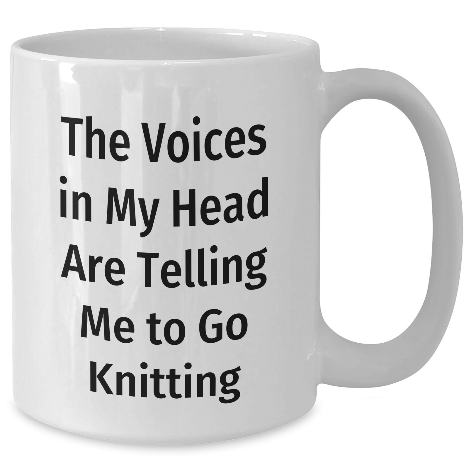 Knitting Humor Gifts from Friends - Funny Quote White Coffee Mug, Perfect Knitting Gifts for Knitting Enthusiasts on Father's Day, Gifts from Men to Knitting Lovers - Additional