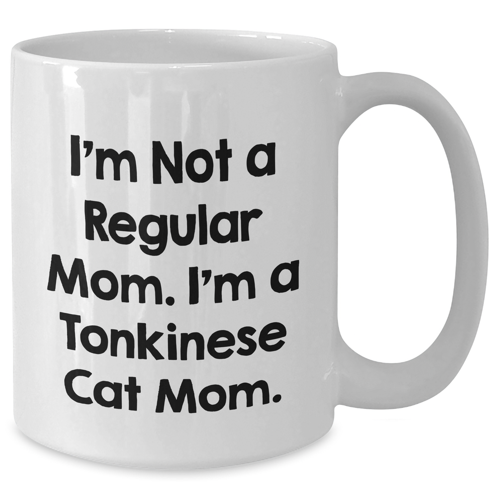 Funny Tonkinese Cat Mom Gifts from Dad to Men, Unique White Coffee Mug for Father's Day - Additional