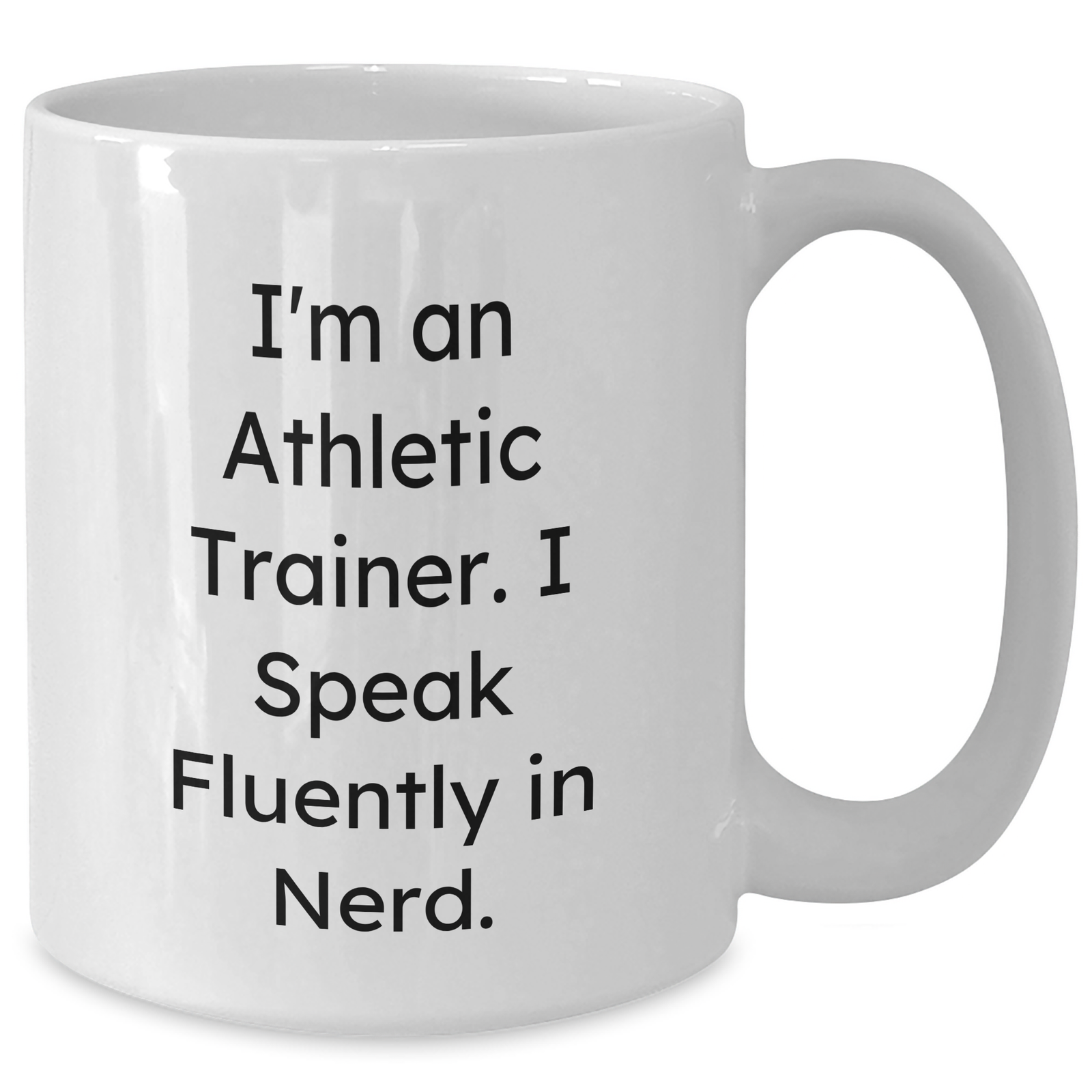 Athletic Trainer Gifts from Men, Funny Mug for Dad's geniusiness, White Coffee Mug for Father's Day, 'I Speak Fluently In genius', Unique - Additional