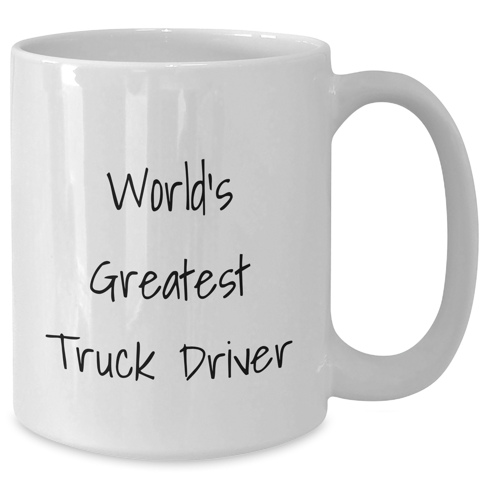 Funny Truck Driver Gifts for Him, 'World's Greatest' White Coffee Mug, 11oz or 15oz, Father's Day Unique Gifts from Family, Friends, or Coworkers - Additional