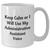 Funny Administrative Assistant Gifts, White Coffee Mug for Mom, Keep Calm Or I Will Use My Voice, Unique Mother's Day Unique Gifts from Family - Additional