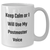 Funny Postmaster Gifts from Men, Unique White Coffee Mug for Postmaster, 'Keep Calm Or I Will Use My Postmaster Voice' Quote, Father's Day Unique Gifts - Additional