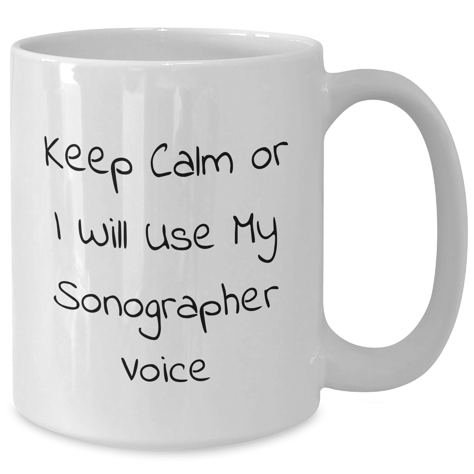 Sonographer Humor Gifts from Friends for Father's Day Unique White Coffee Mug - Additional