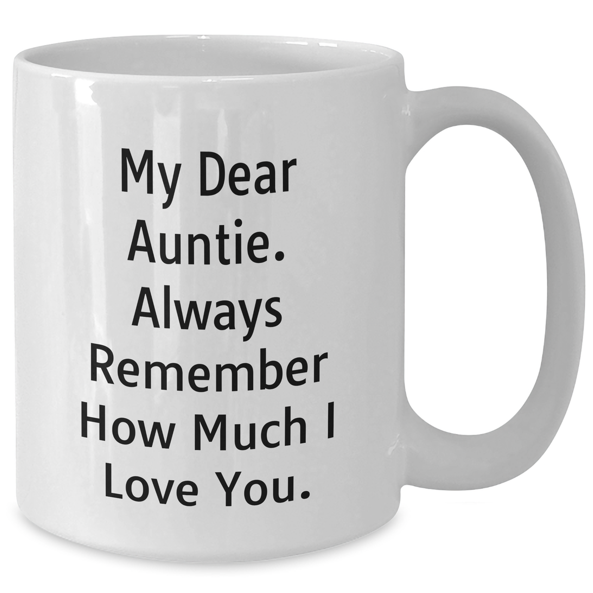 Auntie Love Gifts from Family, Inspirational Quote Coffee Mug for Auntie, White 11oz/15oz, Perfect Father's Day Unique Gift for Auntie - Additional