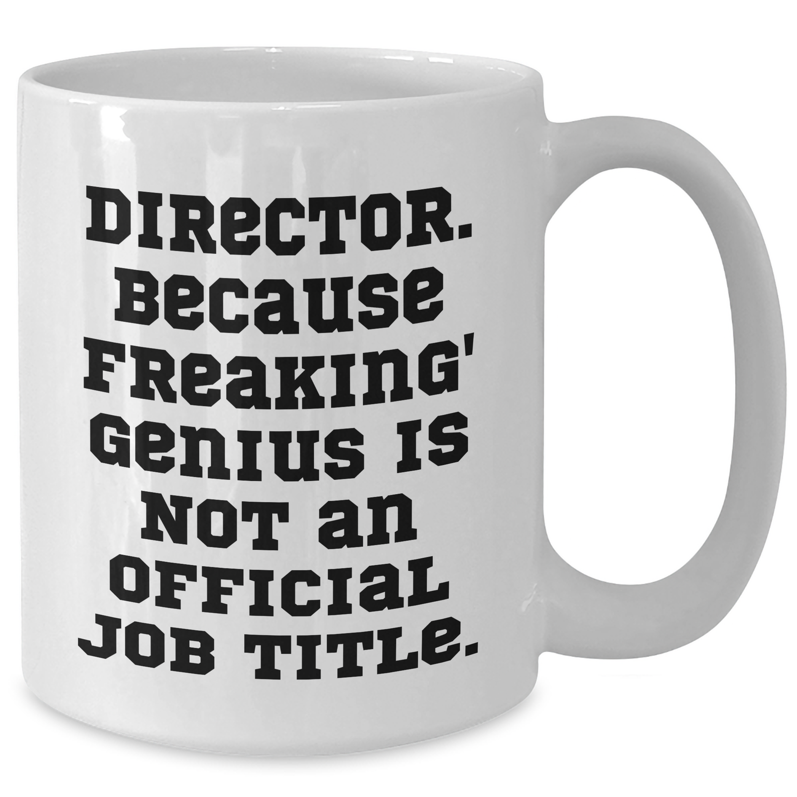 Director's Sense of Humor White Coffee Mug, Funny Quote Gifts from Friends, Gifts for Director on Mother's Day - Additional