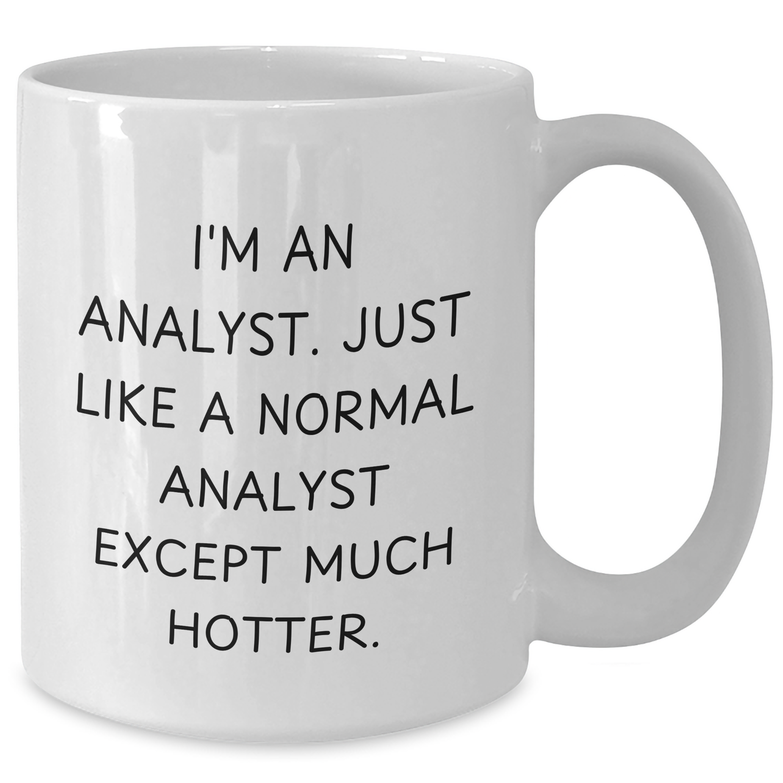 Laughter in the Cubicle, Funny Analyst White Coffee Mug, Gifts from Men for Father's Day - Additional