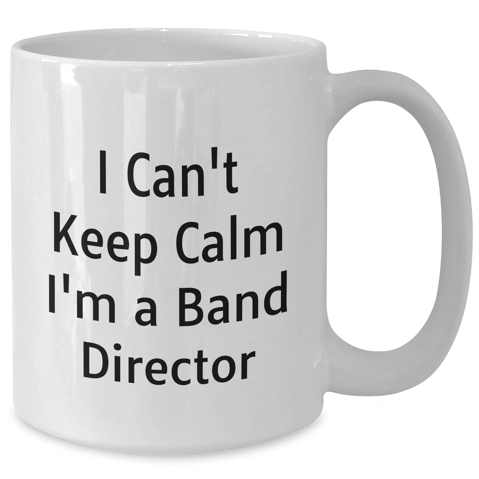 Funny Band Director Gifts from Friends for Dad's I Can't Keep Calm I'm A Band Director White Coffee Mugs, Unique Father's Day Unique Gifts for Men - Additional