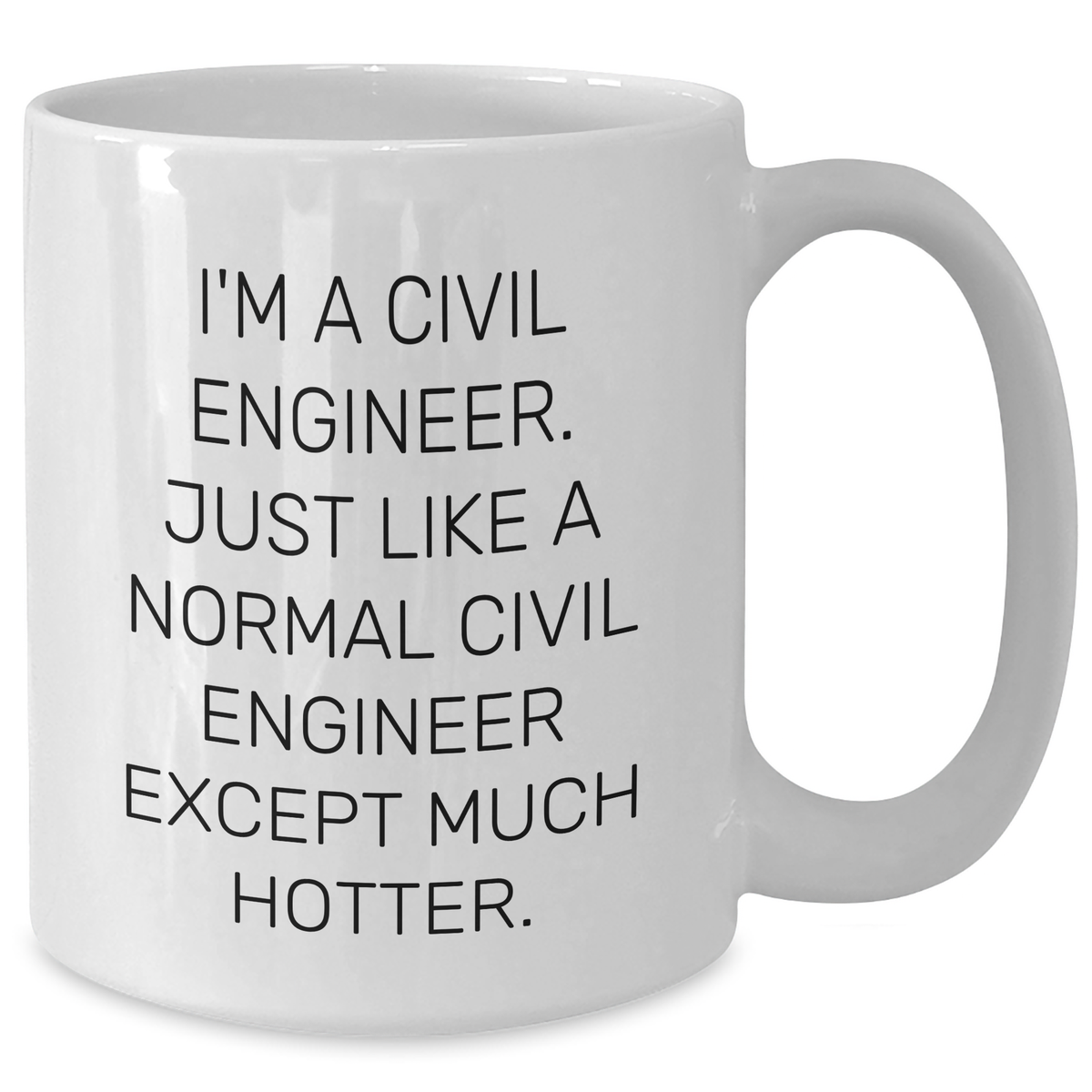 Civil Engineer Funny Mugs, Unique Gifts from Dad, Gifts for Mom on Mother's Day, I'm a Civil Engineer, White Coffee Mug, 11oz/15oz, Ceramic, Microwave & Dishwasher Safe - Additional