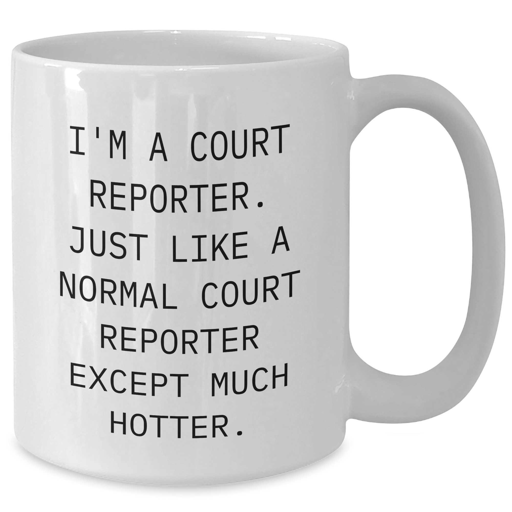 Funny Court Reporter Gifts, I'm A Court Reporter. White Coffee Mug for Mother's Day, Gifts from Family to Court Reporter - Additional