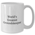 Funny groundskeeper Gifts for Mom - White Coffee Mug, 'World's Greatest' Quote, 11oz or 15oz Capacity, Ceramic, Microwave, Dishwasher Safe, Gifts from Men, Gifts for groundskeeper - Additional