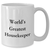 Funny World's Greatest Housekeeper White Coffee Mug Gifts from Family to Housekeeper on Mother's Day - Additional
