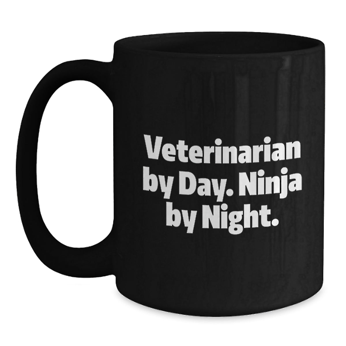 Funny Veterinarian Gifts from Friends for Graduation Unique Black Coffee Mug - Main