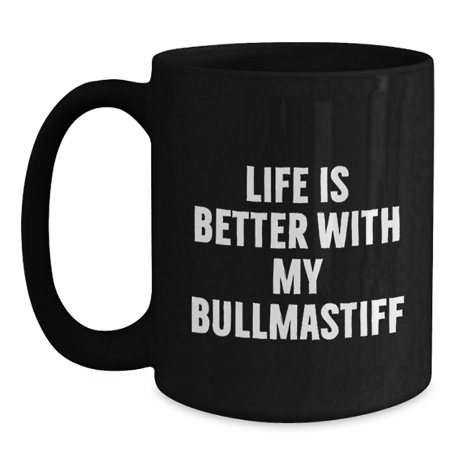 Funny Bullmastiff Dog Gifts from Family, Black Coffee Mugs for Bullmastiff Dog Lover, Birthday Unique Gift for Him, Her, Friends, and Family - Main