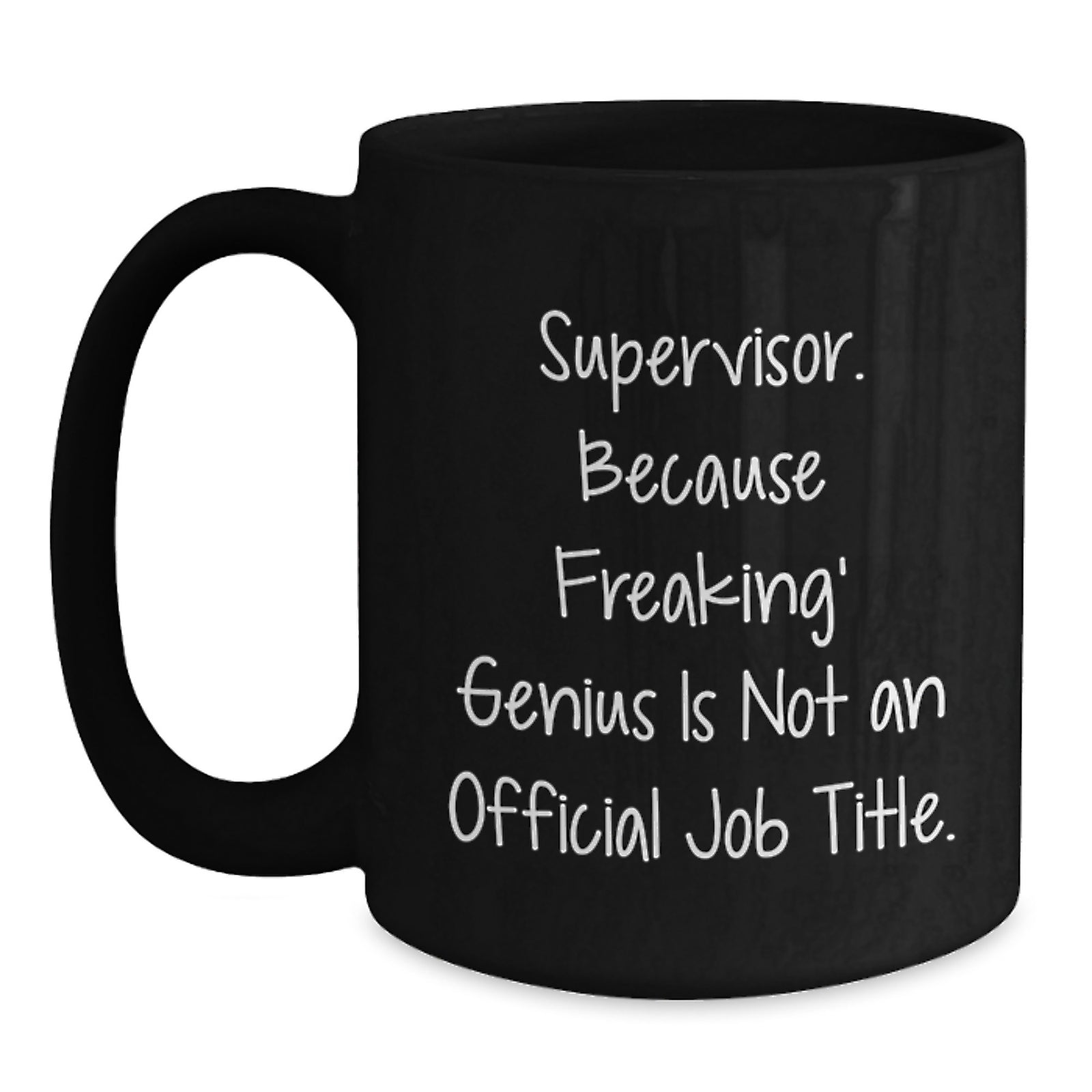 Supervisor Keepsake Black Ceramic Coffee Mug for Him Birthday Gift - Main