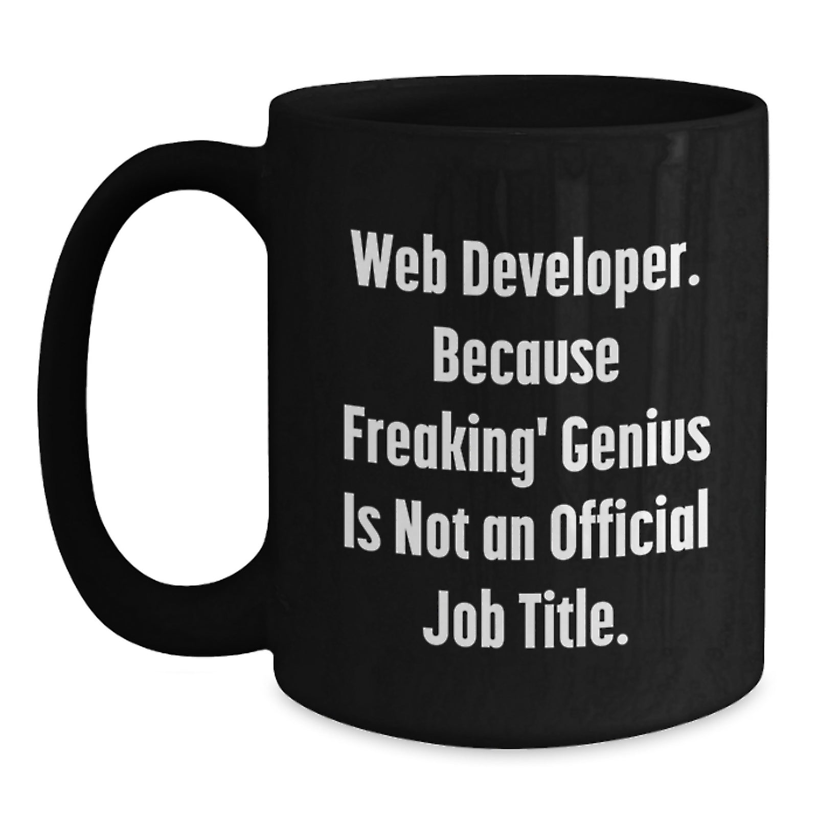 Web Developer Keepsake Mug for Him Black Ceramic 11oz Graduation Gift - Main