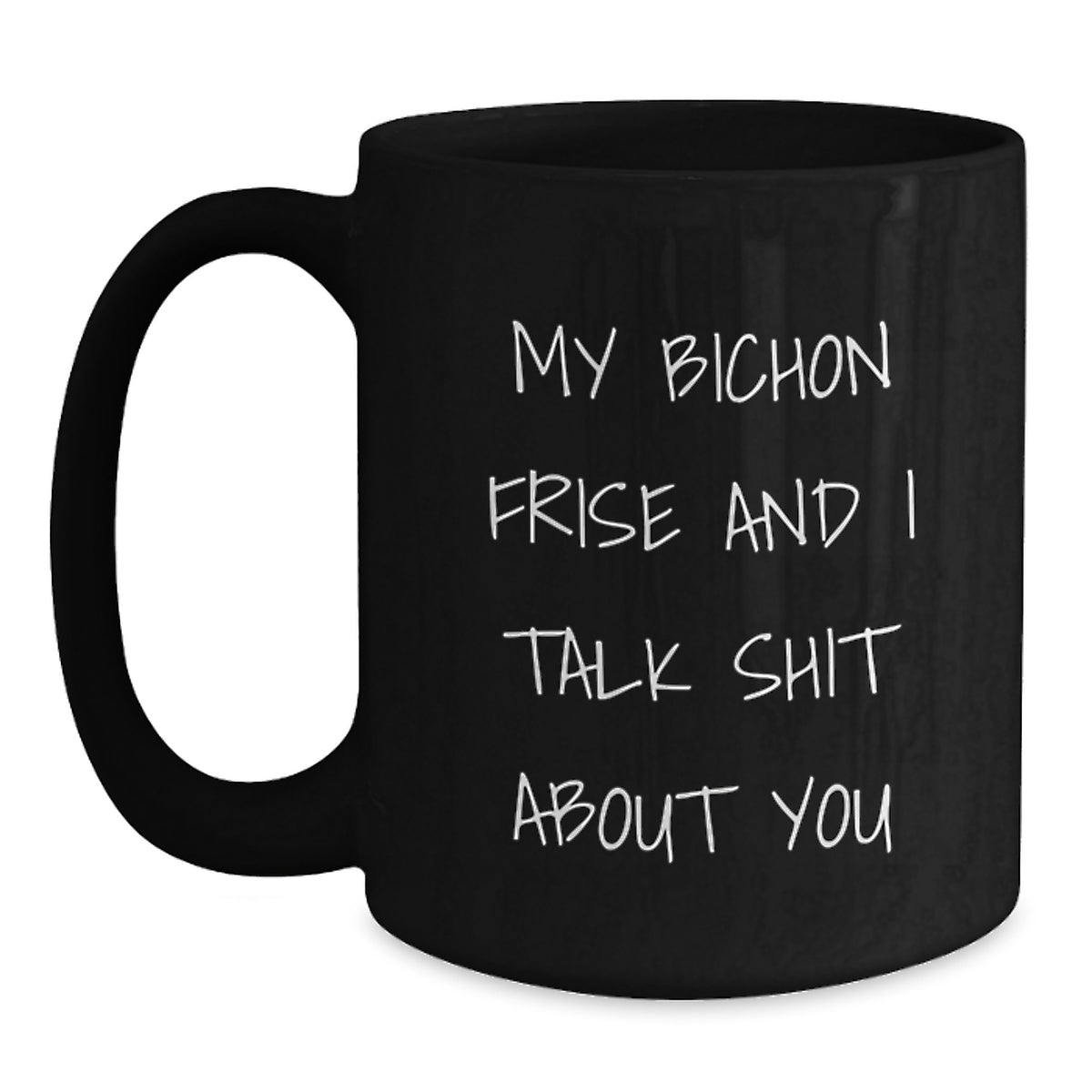 Bichon Frise Keepsake Black Coffee Mug for Him Birthday Gift - Main