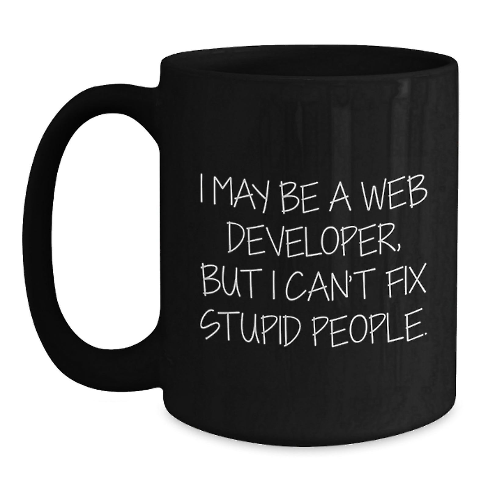 Web Developer Black Coffee Mug for Her Birthday Gift Present Fun Daily - Main
