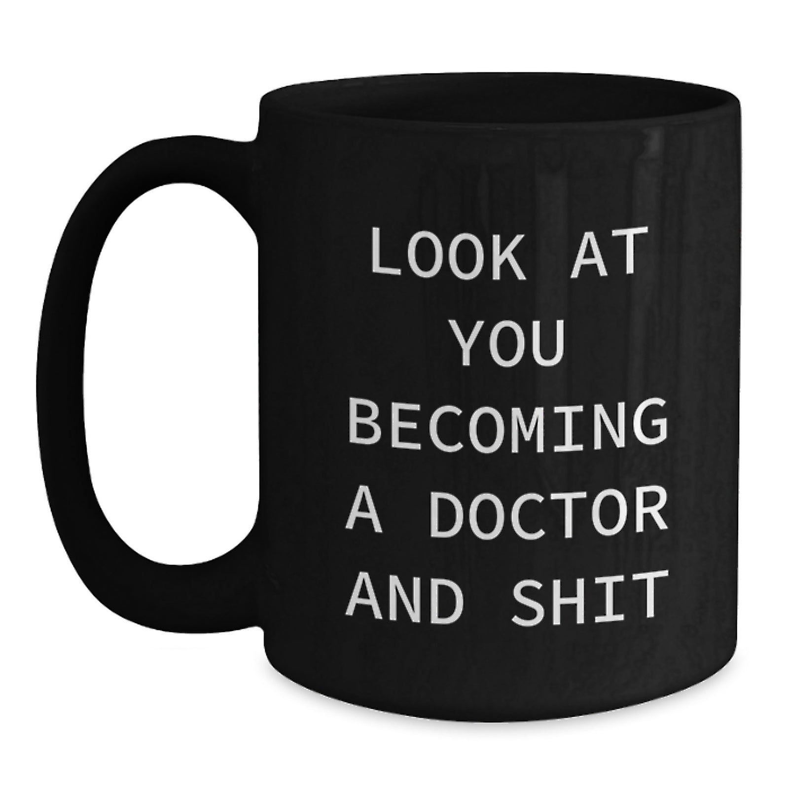 Funny Doctor Gifts from Friends Black Coffee Mug for Valentine's Unique Gifts - Main