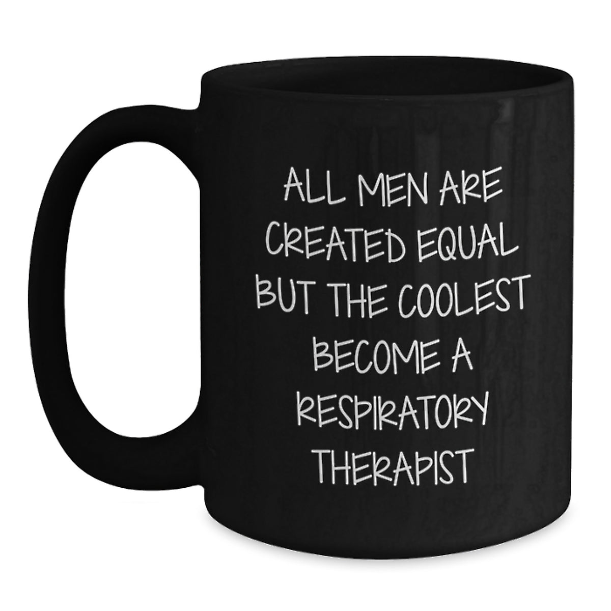 Funny Respiratory Therapist Black Coffee Mugs Gifts for Men from Coworkers, Unique Graduation Gifts for Respiratory Therapist Friends - Main