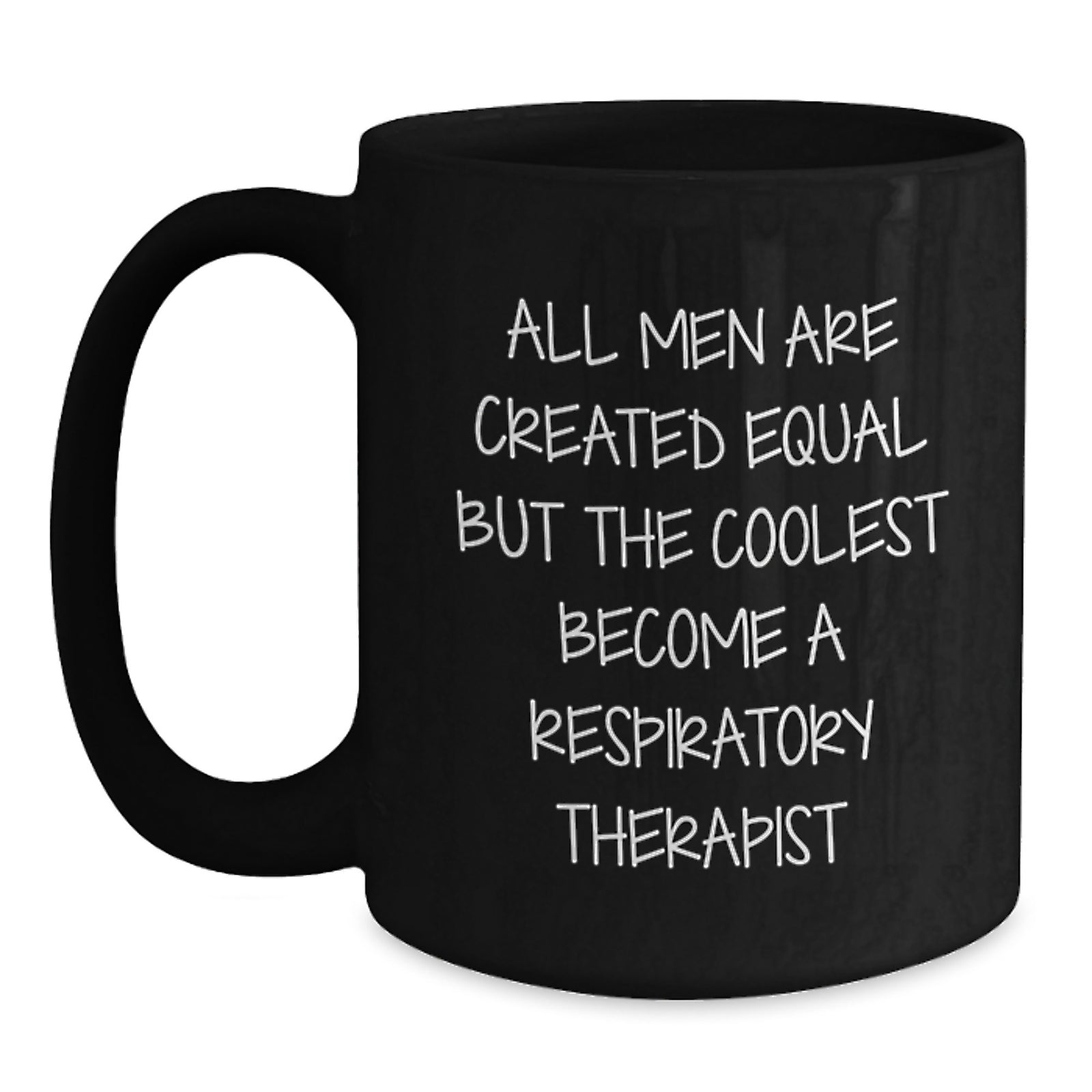 Funny Respiratory Therapist Black Coffee Mugs Gifts for Men from Coworkers, Unique Graduation Gifts for Respiratory Therapist Friends - Main