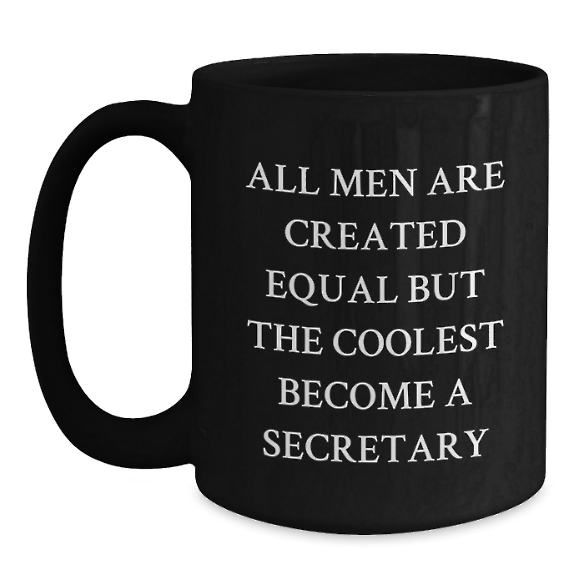 Funny Secretary Gifts from Friends, Funny Black Coffee Mug for Secretary, Christmas Unique Gifts for Men - Main