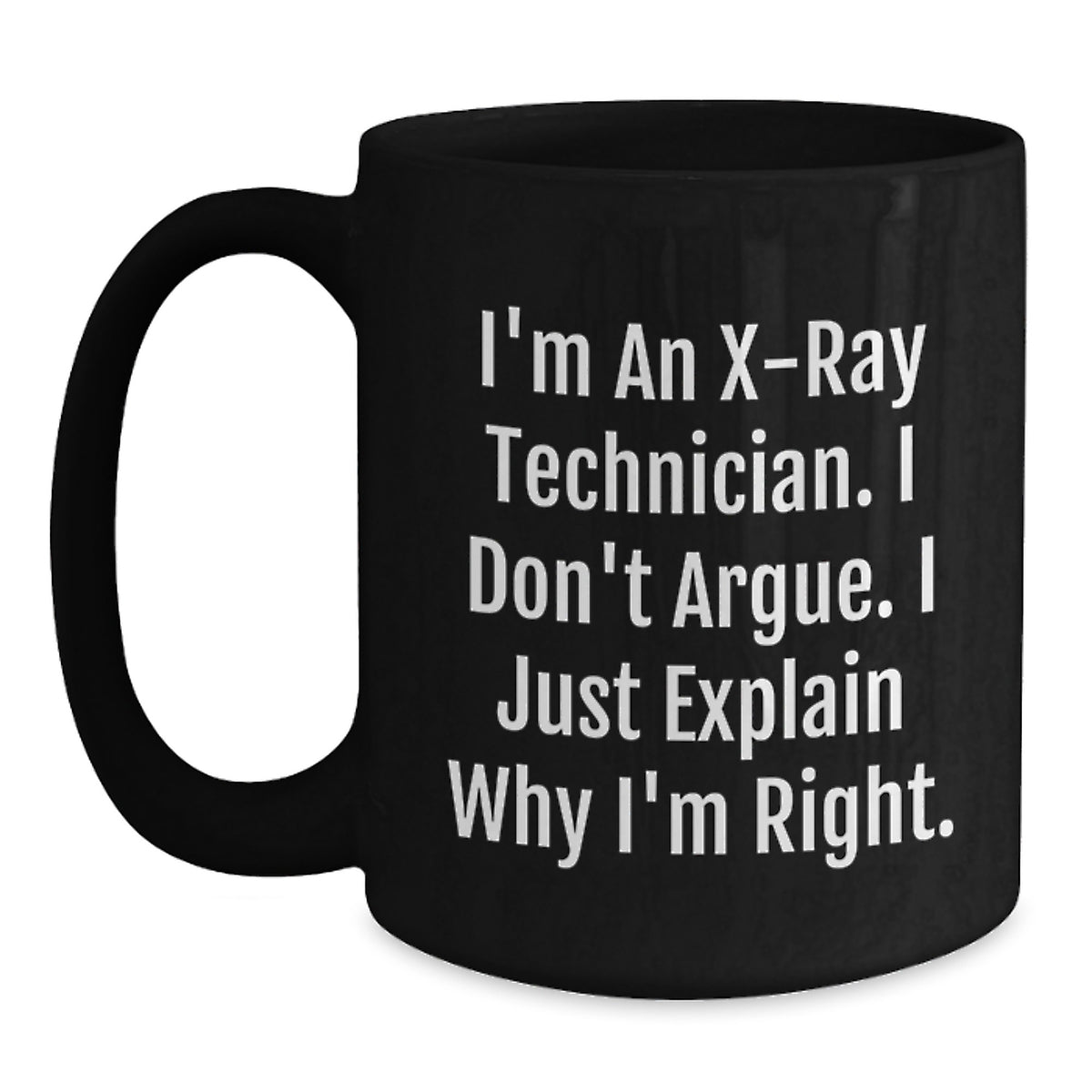 Christmas Gift for Her Humorous X-Ray Technician Coffee Mug Present - Main