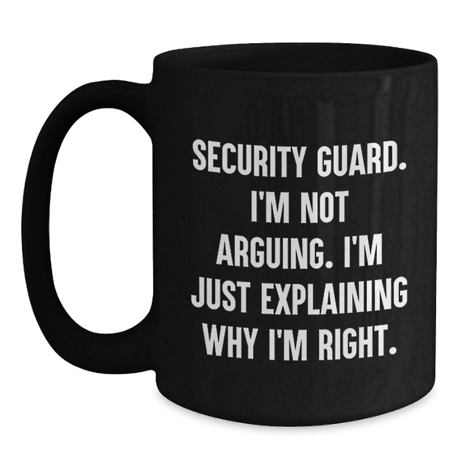 Birthday Gift Security Guard Mug for Her Present - Main