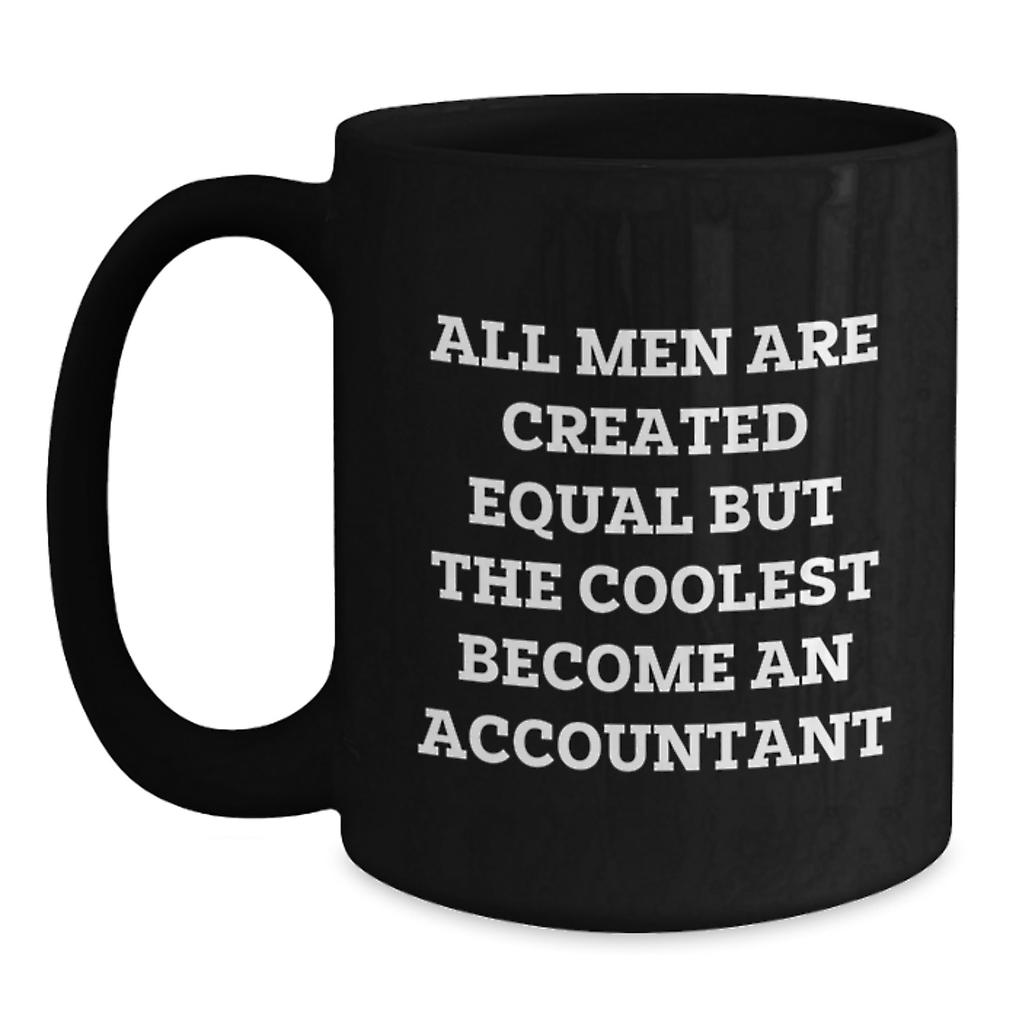 Funny Accountant Gifts for Men, Black Coffee Mugs from Friends and Family, Inspirational Quote, Christmas Unique - Main