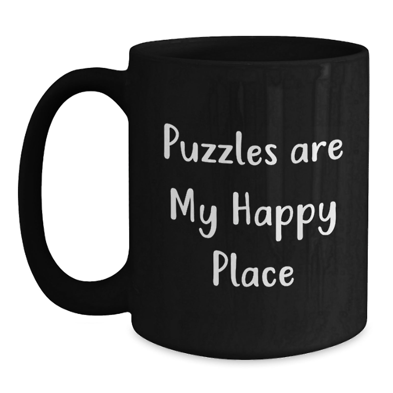 Puzzles Lovers Gifts from Family for Graduation Unique Funny Quote Black Coffee Mug - Main