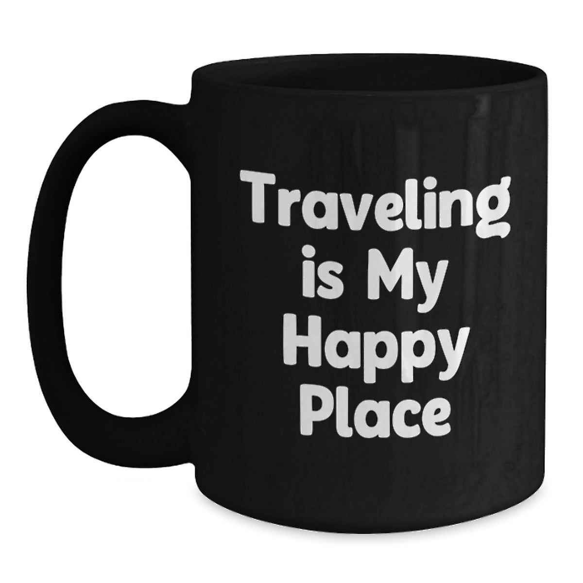 Traveling Enthusiast Gifts from Men for Dad, Funny Quote Black Coffee Mug, Father's Day Unique - Main