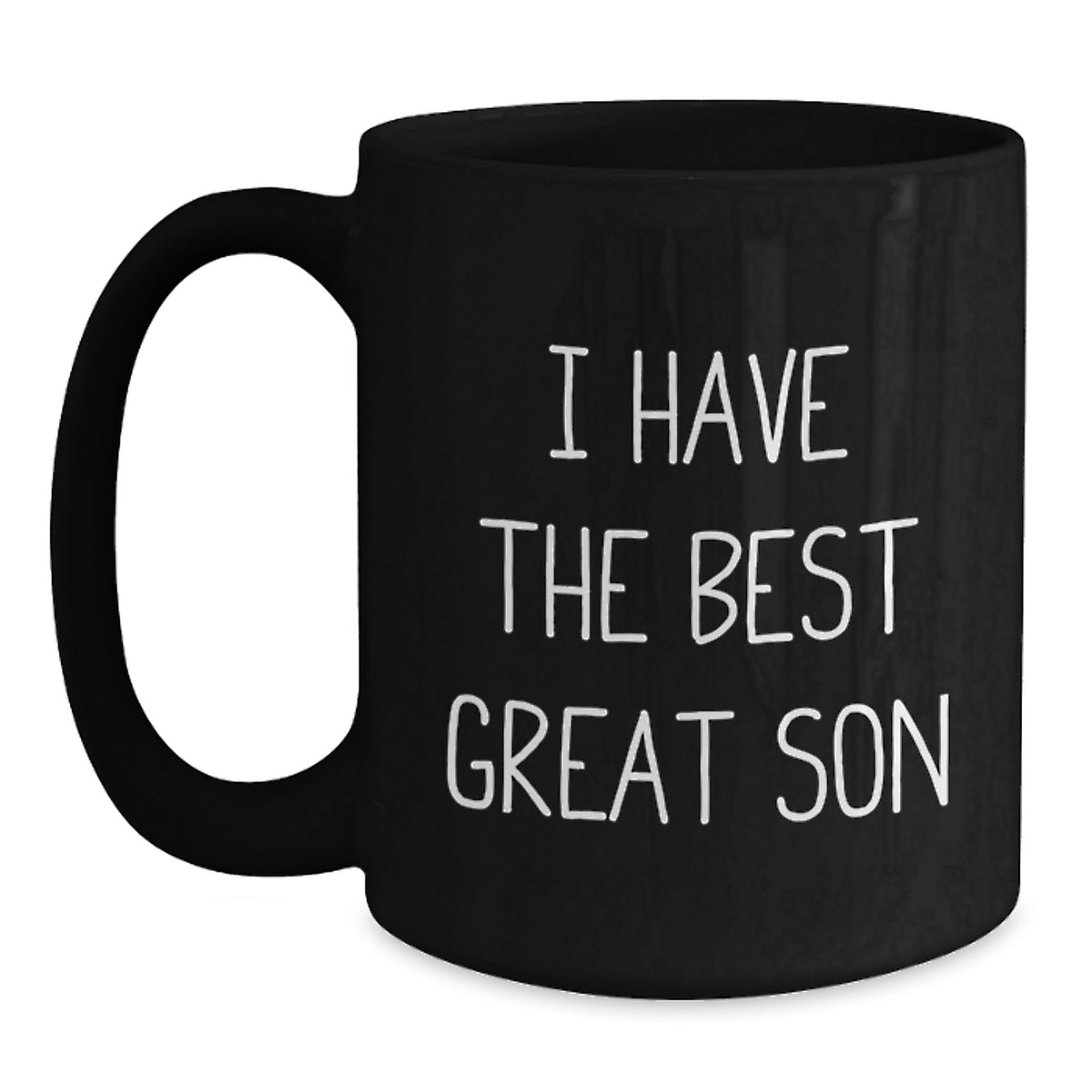 Funny Gifts from Mom or Dad for the Best Son, I Have the Best Great Son Black Coffee Mug Gift for Christmas Unique Presents - Main
