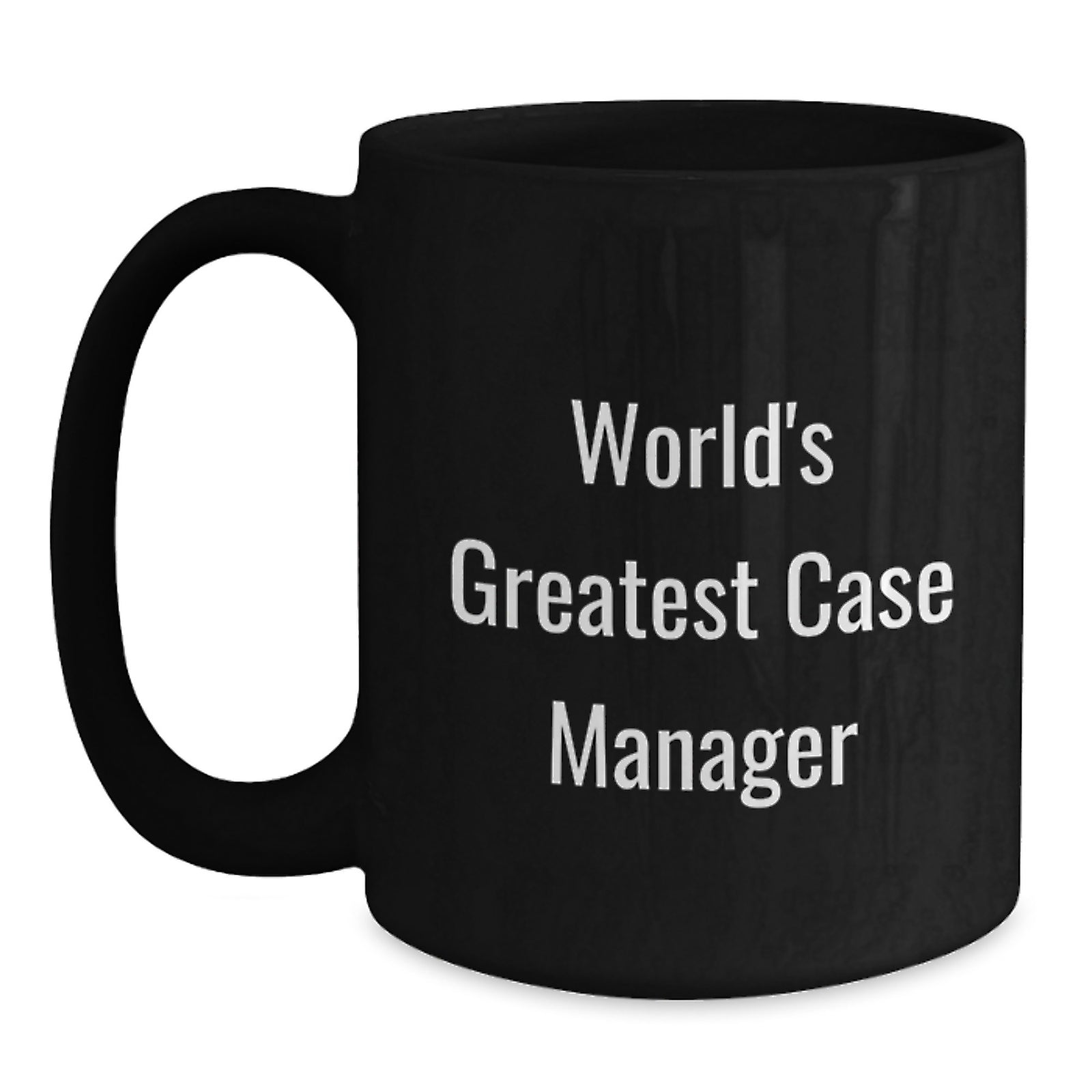 Funny Case Manager Gifts, World's Greatest Case Manager Mug, Black Coffee Mugs for Case Managers, Graduation Unique Gifts from Friends - Main
