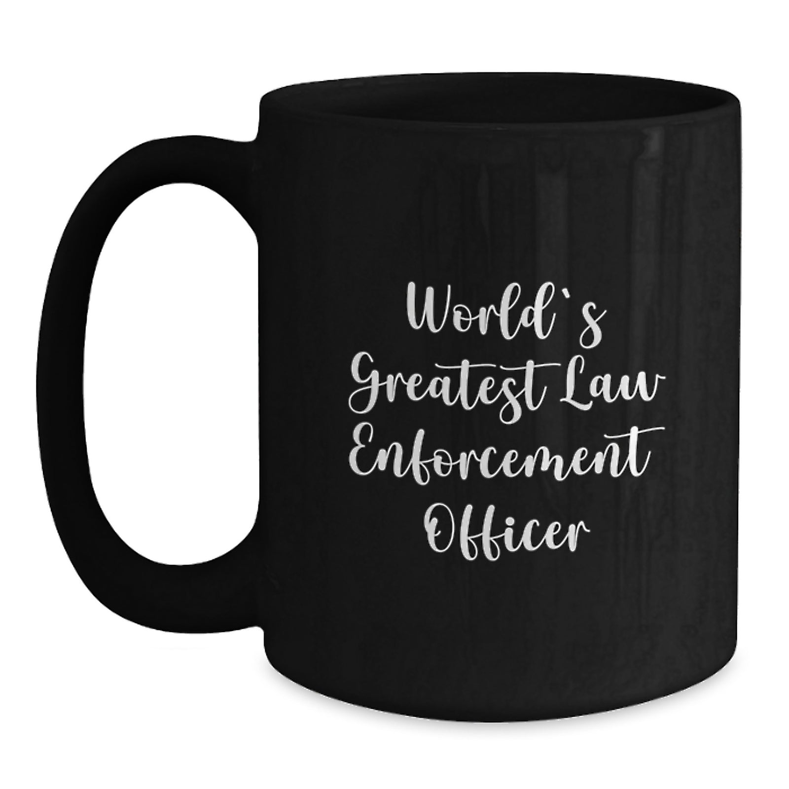 Black Coffee Mug Gift for a Best Friend – Law Enforcement Officer - Main