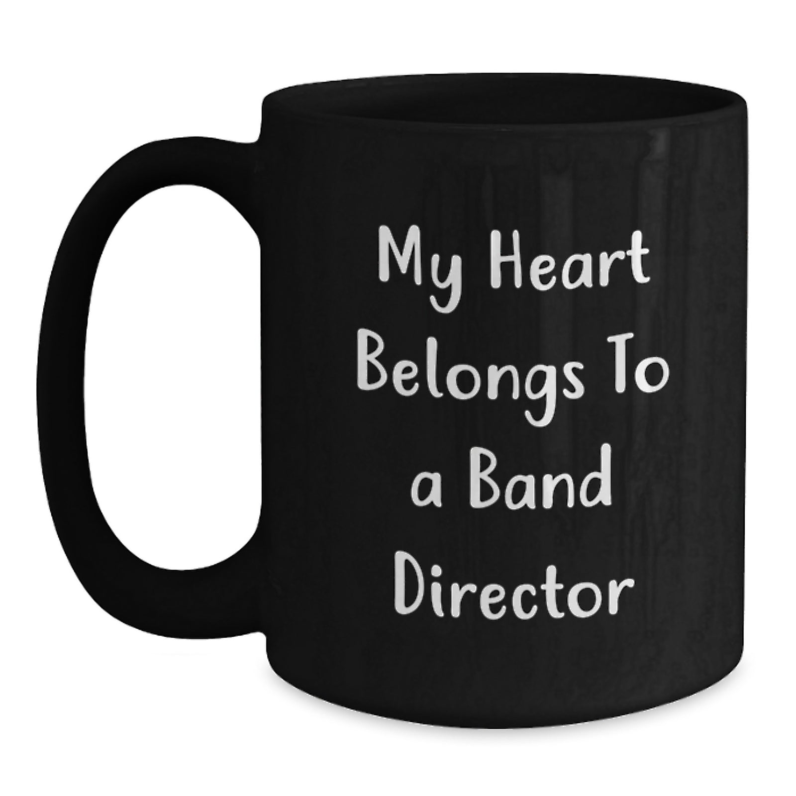 Funny Band Director Gifts, Band Director Black Coffee Mug, Christmas Unique Presents from Family Friends for the Band Director in Your Life - Main