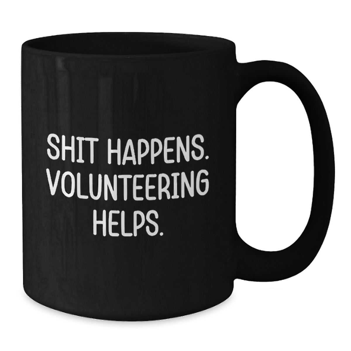 Funny Volunteering Mugs Gifts from Friends for Volunteering Enthusiasts Black Coffee Mug Christmas Unique Gifts - Additional