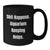 Funny Aquarium Keeping Gifts from Friends, Black Coffee Mugs for Aquarium Enthusiasts, Graduation Unique Gifts with 'Shit Happens. Aquarium Keeping Helps.' Quote - Additional
