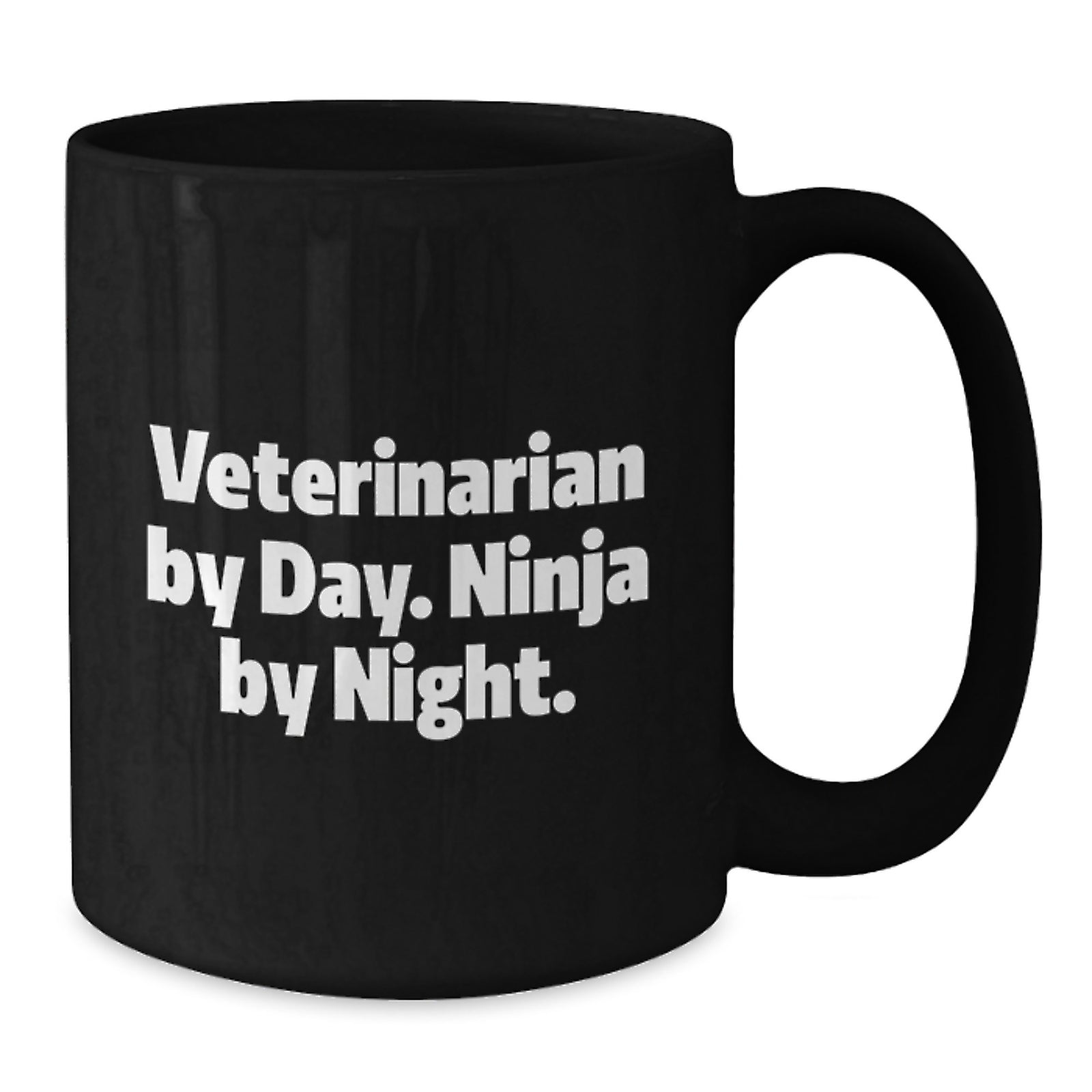 Funny Veterinarian Gifts from Friends for Graduation Unique Black Coffee Mug - Additional