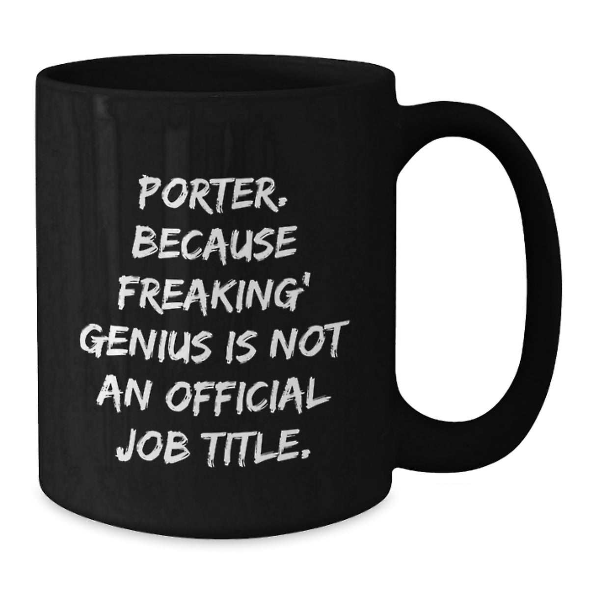 Porter Keepsake Black Coffee Mug for Him 11oz Birthday Gift Premium - Additional