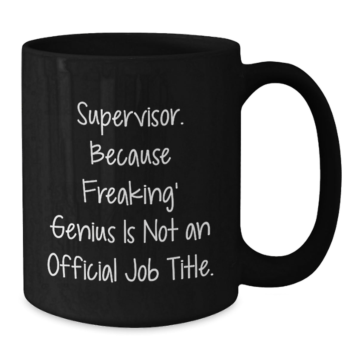 Supervisor Keepsake Black Ceramic Coffee Mug for Him Birthday Gift - Additional
