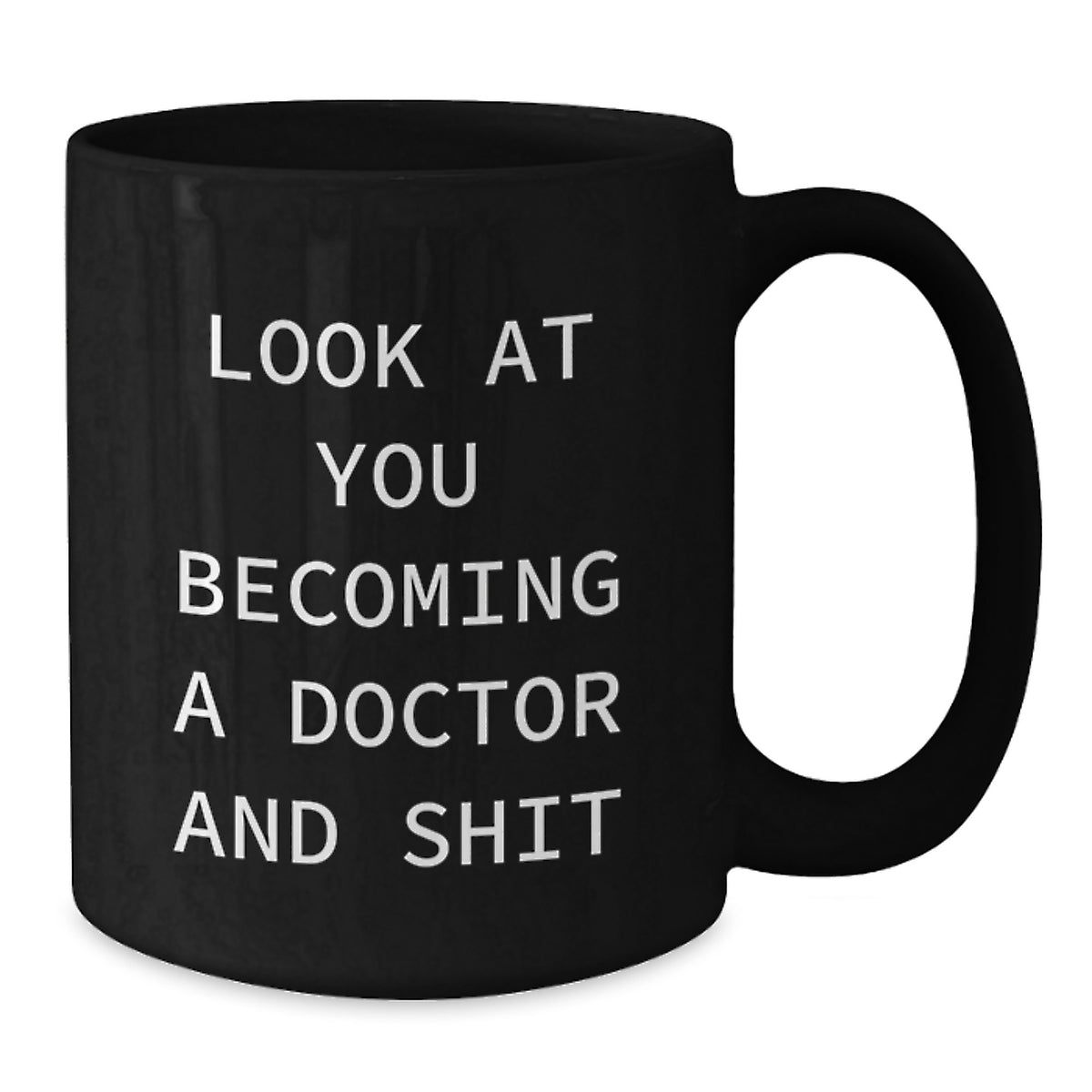 Funny Doctor Gifts from Friends Black Coffee Mug for Valentine's Unique Gifts - Additional