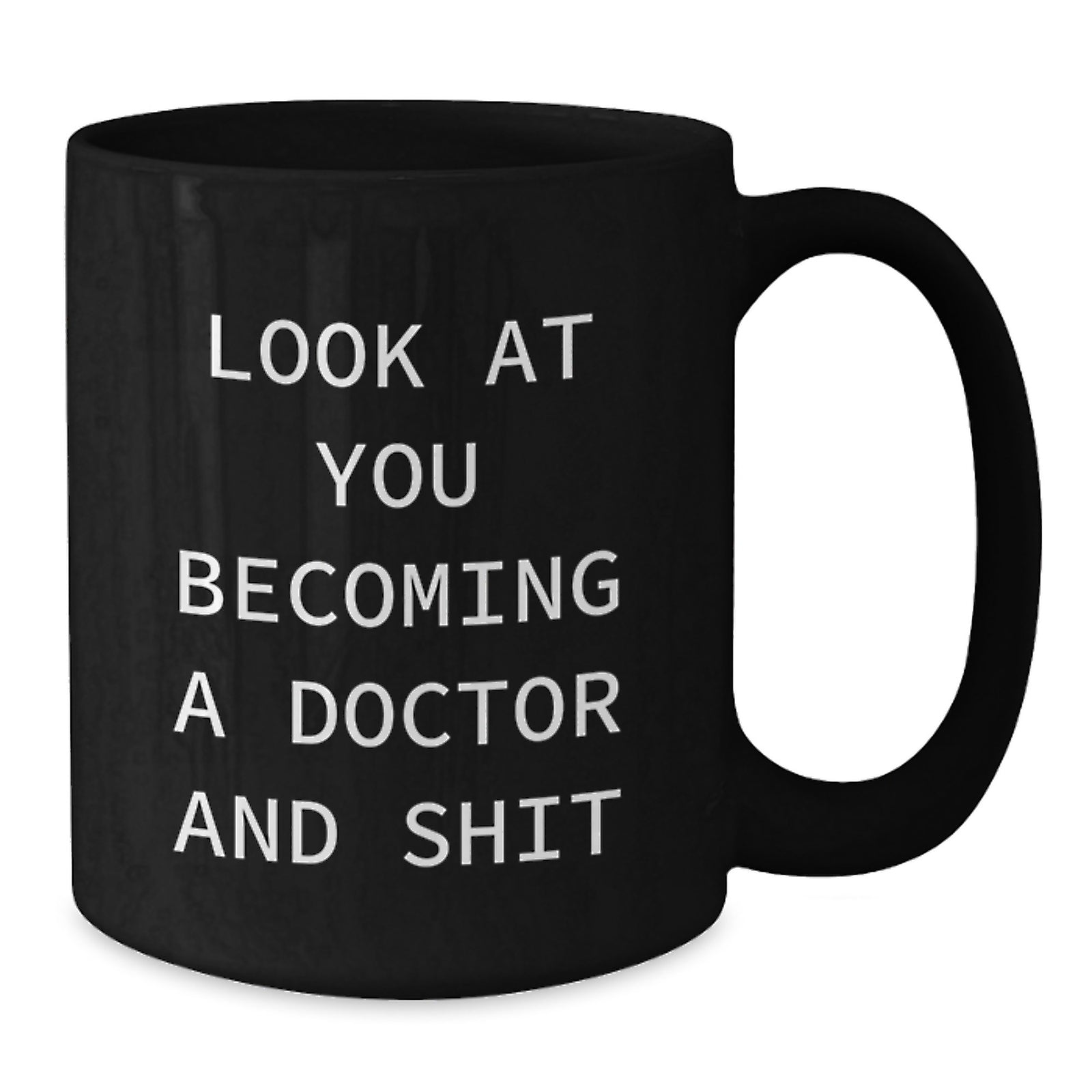 Funny Doctor Gifts from Friends Black Coffee Mug for Valentine's Unique Gifts - Additional
