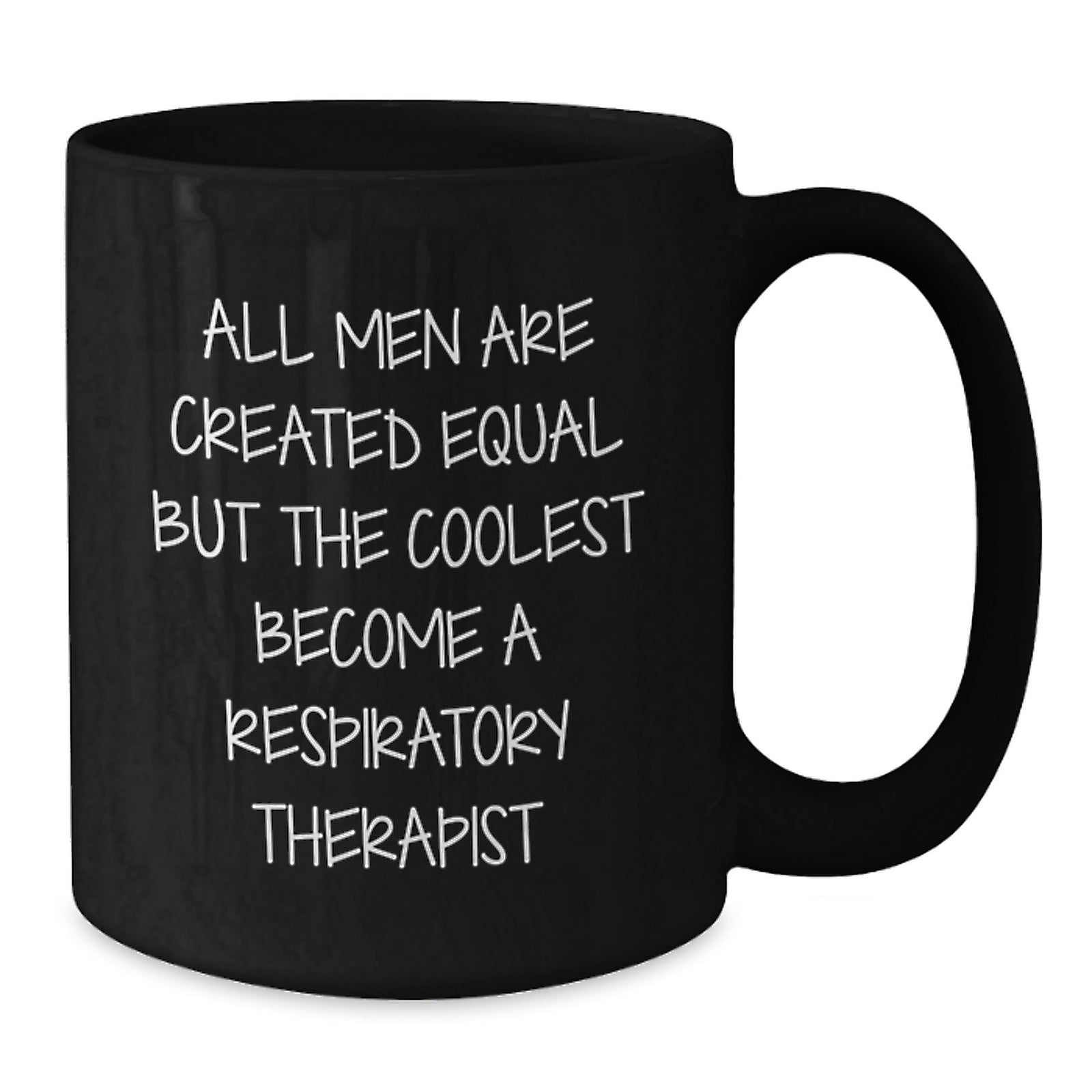 Funny Respiratory Therapist Black Coffee Mugs Gifts for Men from Coworkers, Unique Graduation Gifts for Respiratory Therapist Friends - Additional