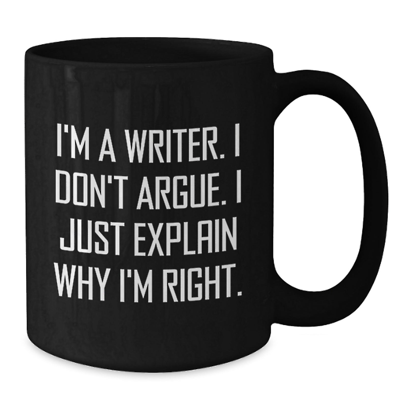 Premium Writer Keepsake Black Coffee Mug for Him Christmas Gift - Additional
