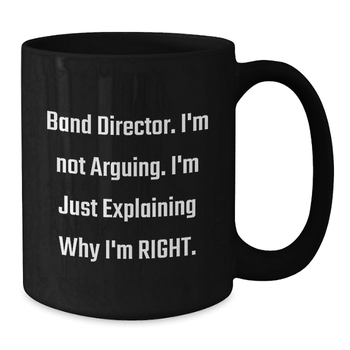 Band Director Keepsake Black Coffee Mug for Him Birthday Gift - Additional