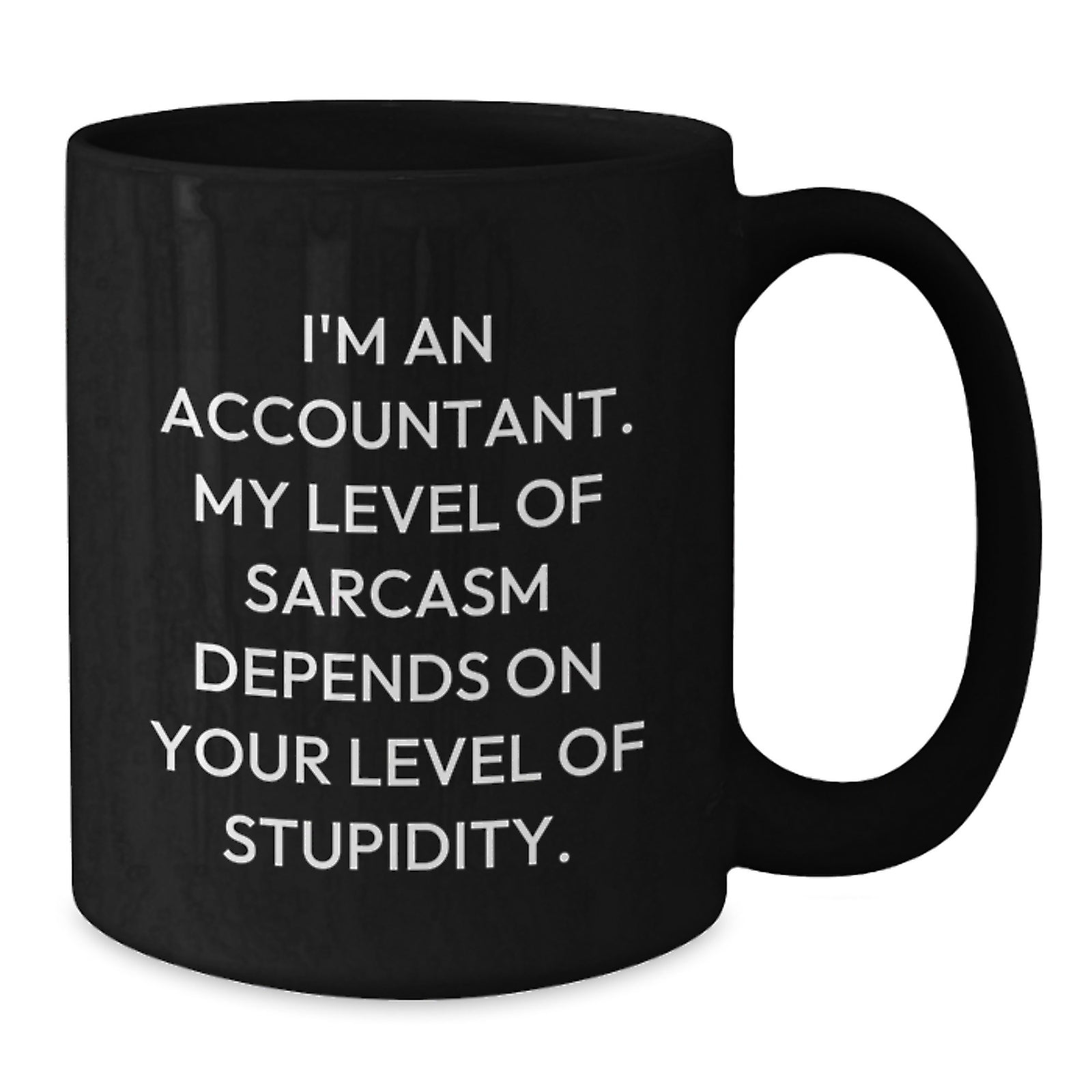 Funny Gift for Accountant Friends from Family - Accountant Black Coffee Mug, Graduation Unique Gifts, Sarcasm Humor Mug - Perfect for Men and Women Coworkers - Additional