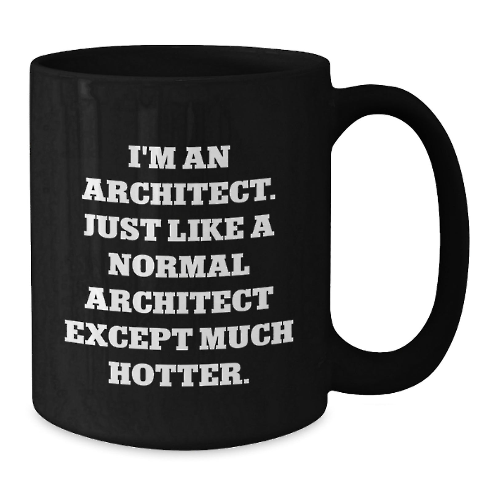 Funny Architect Gifts for Mom, I'm An Architect Like You Except Much Hotter - Black Coffee Mug for Architect Women, Mothers Day Unique - Additional